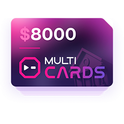$8000 to your balance in the Multicards service