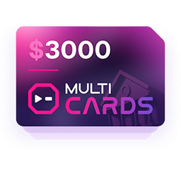 $3000 to your balance in the Multicards service